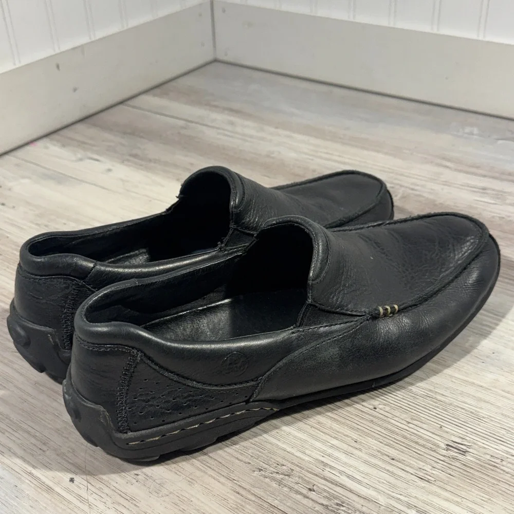 Merrell Mens SIZE 9.5 Rally Moc J38509 Black Leather‎ Driving Loafers